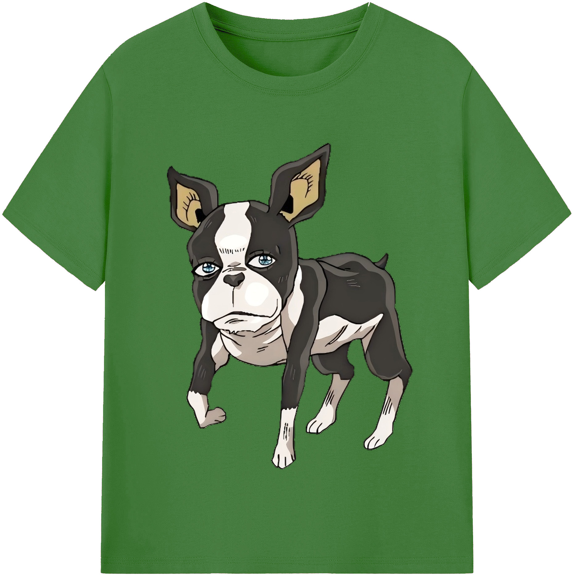 （画像用） ジョジョの奇妙な冒険 イギー JoJo's Bizarre Adventure Iggy レディースカジュアルプリントTシャツ（綿100％）